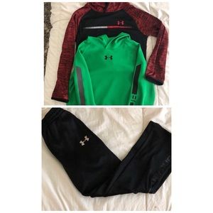 Under armour boy bundle (tops and pants)